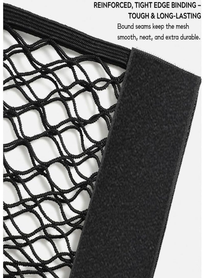MIXNEX No-Drill Trash Bag Holder - Wall-Mounted Storage Organizer with Adhesive Back - Hanging Mesh Net for Plastic Bags, Grocery Sacks & Recycling (25x40cm) - Space-Saving Kitchen/Bathroom Solution - Image 4